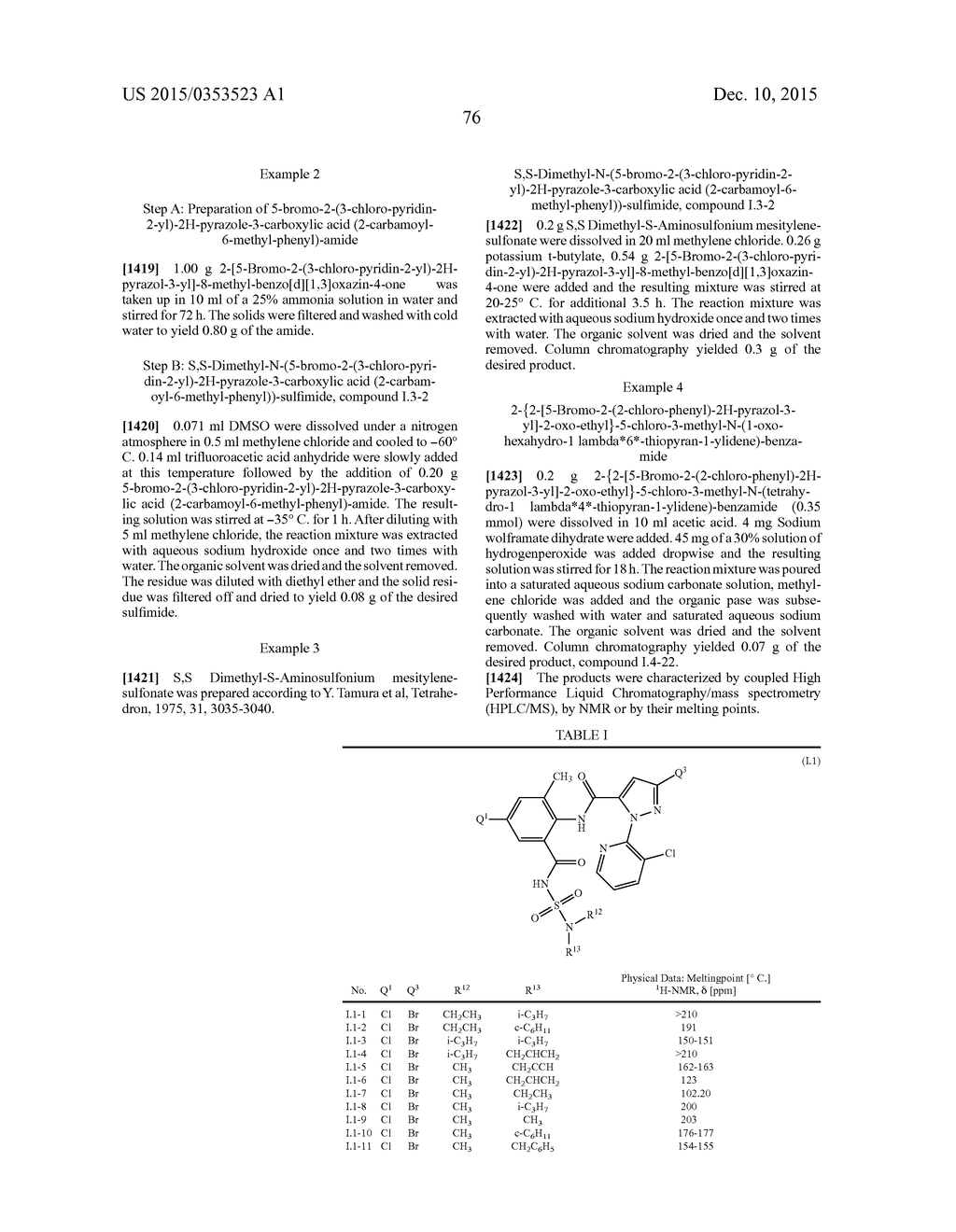 N-Thio-anthranilamid compounds and their use as pesticides - diagram, schematic, and image 77