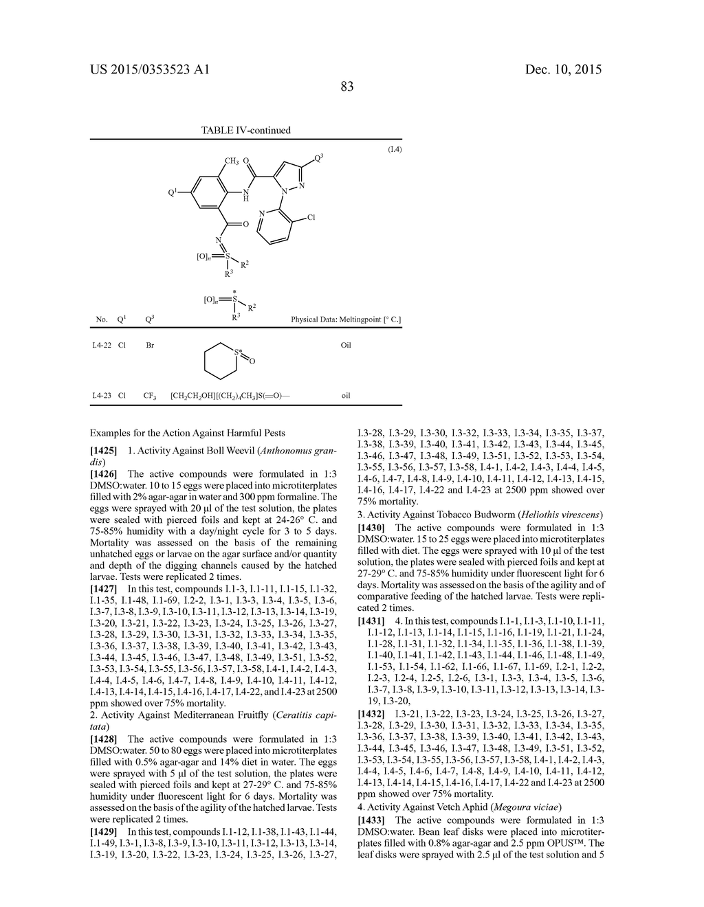 N-Thio-anthranilamid compounds and their use as pesticides - diagram, schematic, and image 84