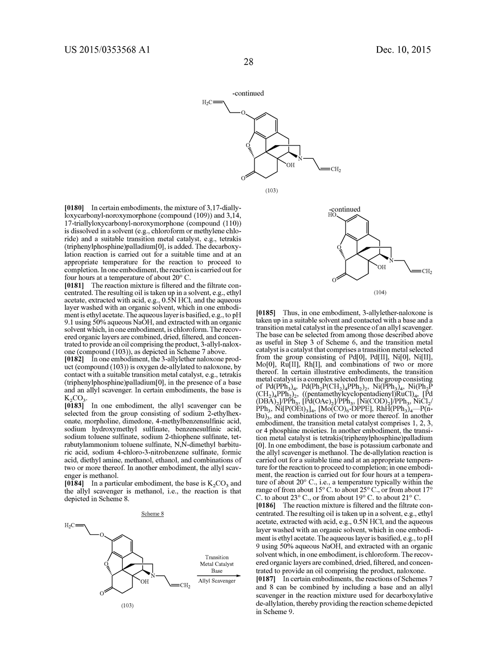 TRANSITION METAL-CATALYZED PROCESSES FOR THE PREPARATION OF N-ALLYL     COMPOUNDS AND USE THEREOF - diagram, schematic, and image 29