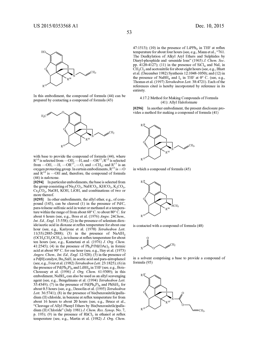 TRANSITION METAL-CATALYZED PROCESSES FOR THE PREPARATION OF N-ALLYL     COMPOUNDS AND USE THEREOF - diagram, schematic, and image 54