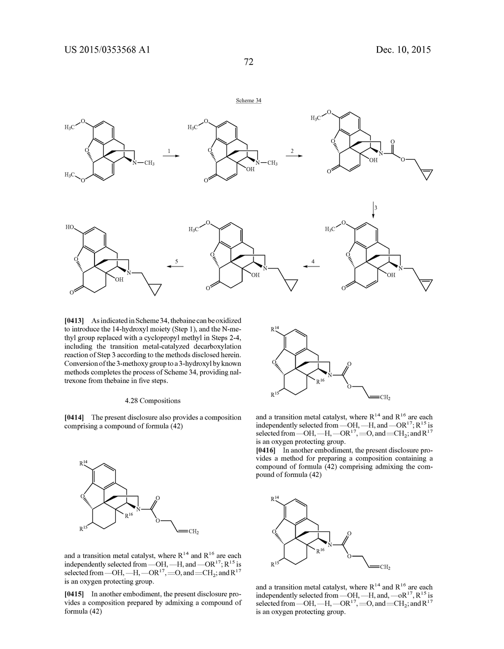 TRANSITION METAL-CATALYZED PROCESSES FOR THE PREPARATION OF N-ALLYL     COMPOUNDS AND USE THEREOF - diagram, schematic, and image 73