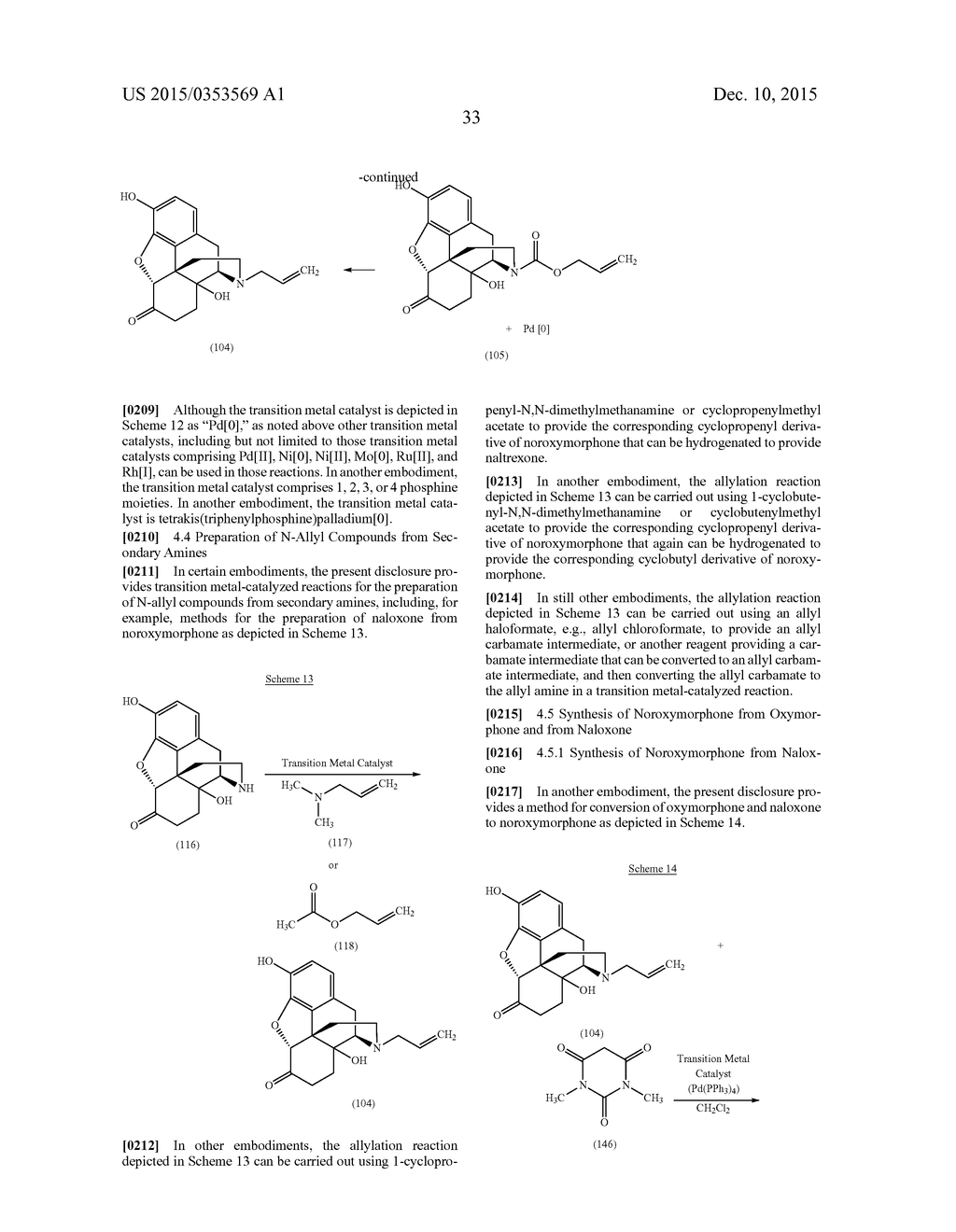 TRANSITION METAL-CATALYZED PROCESSES FOR THE PREPARATION OF N-ALLYL     COMPOUNDS AND USE THEREOF - diagram, schematic, and image 34