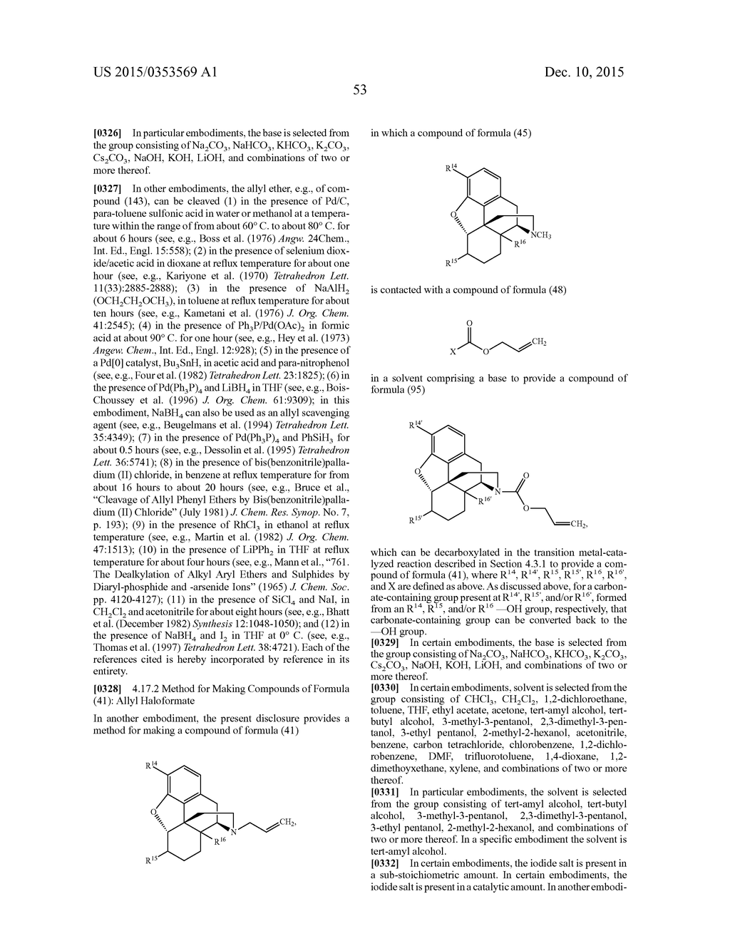 TRANSITION METAL-CATALYZED PROCESSES FOR THE PREPARATION OF N-ALLYL     COMPOUNDS AND USE THEREOF - diagram, schematic, and image 54