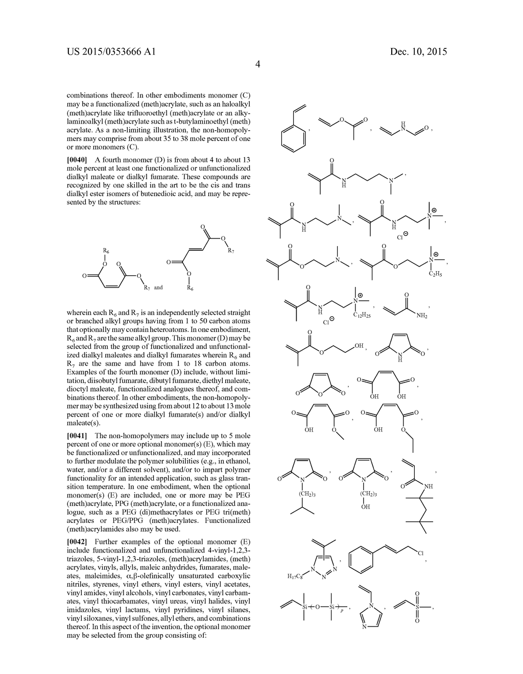 POLYMERS POLYMERIZED FROM AT LEAST FOUR MONOMERS, AND COMPOSITIONS AND     USES THEREOF - diagram, schematic, and image 05