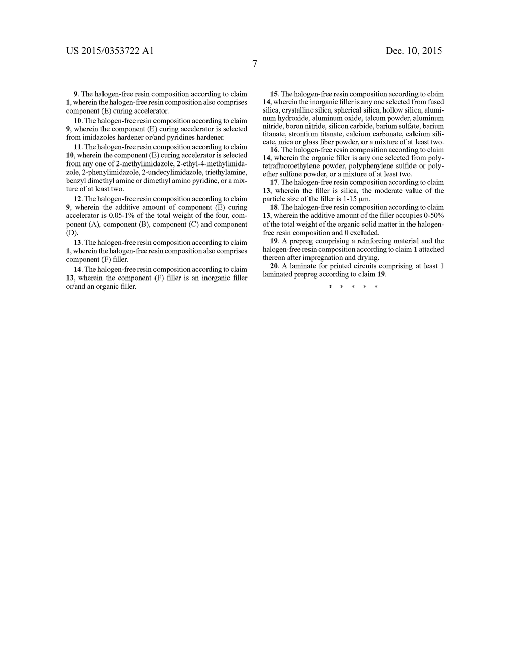 HALOGEN-FREE RESIN COMPOSITION, AND PREPREG AND LAMINATE FOR PRINTED     CIRCUITS USING SAME - diagram, schematic, and image 08