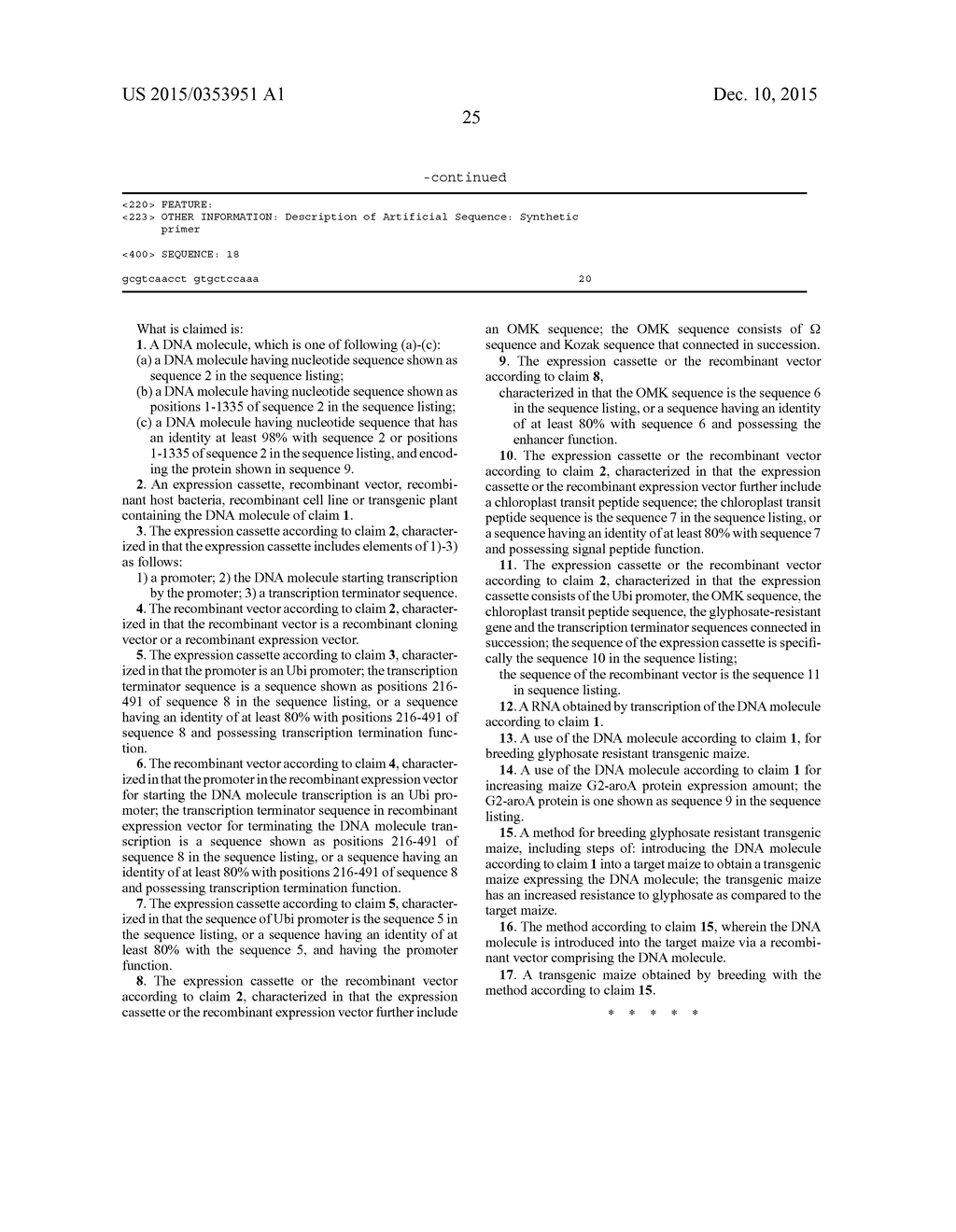 SYNTHETIC GLYPHOSATE-RESISTANT GENE AND USE THEREOF - diagram, schematic, and image 32