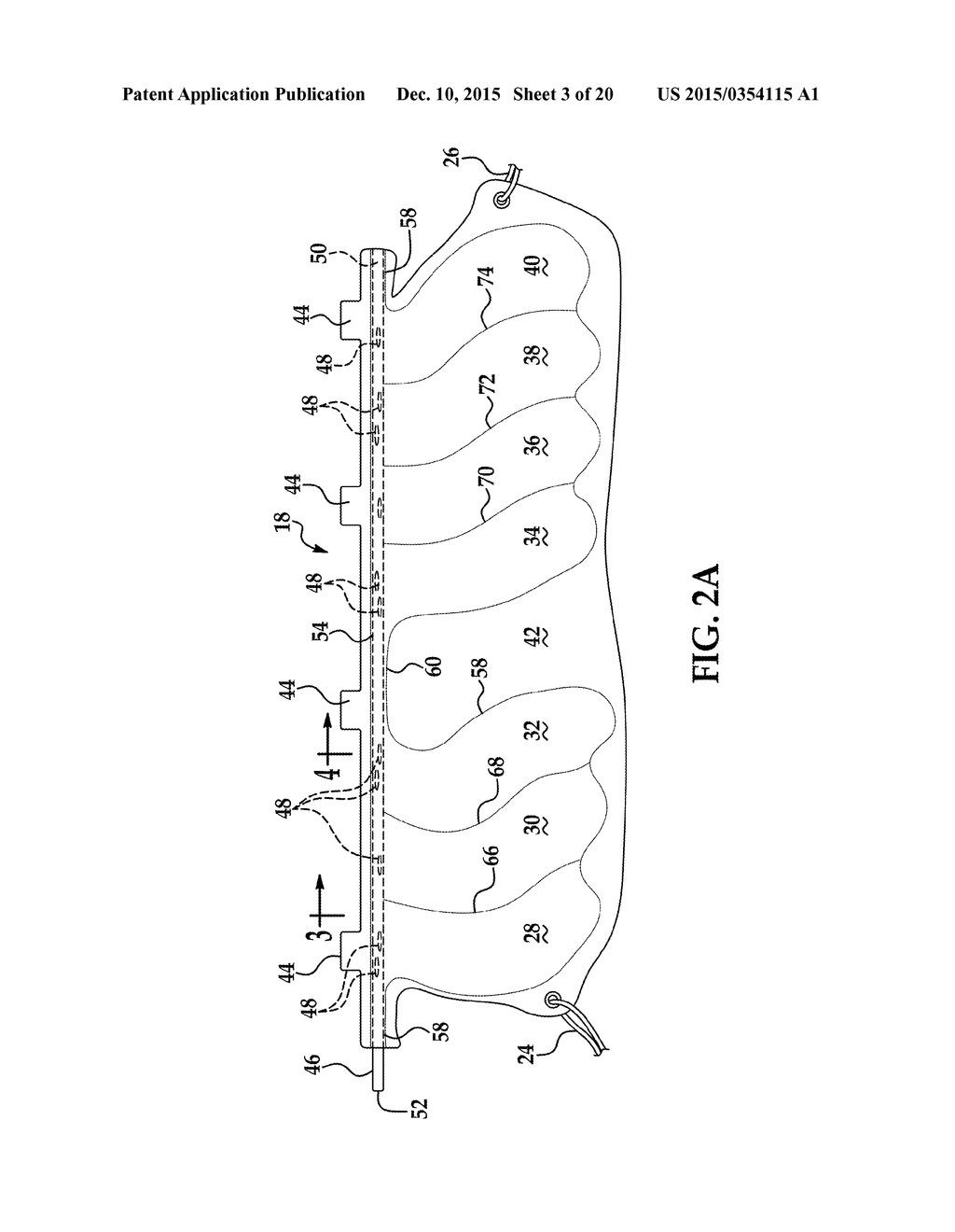 SIDE CURTAIN AIRBAG AND METHOD AND APPARATUS FOR MANUFACTURING A SIDE     CURTAIN AIRBAG - diagram, schematic, and image 04