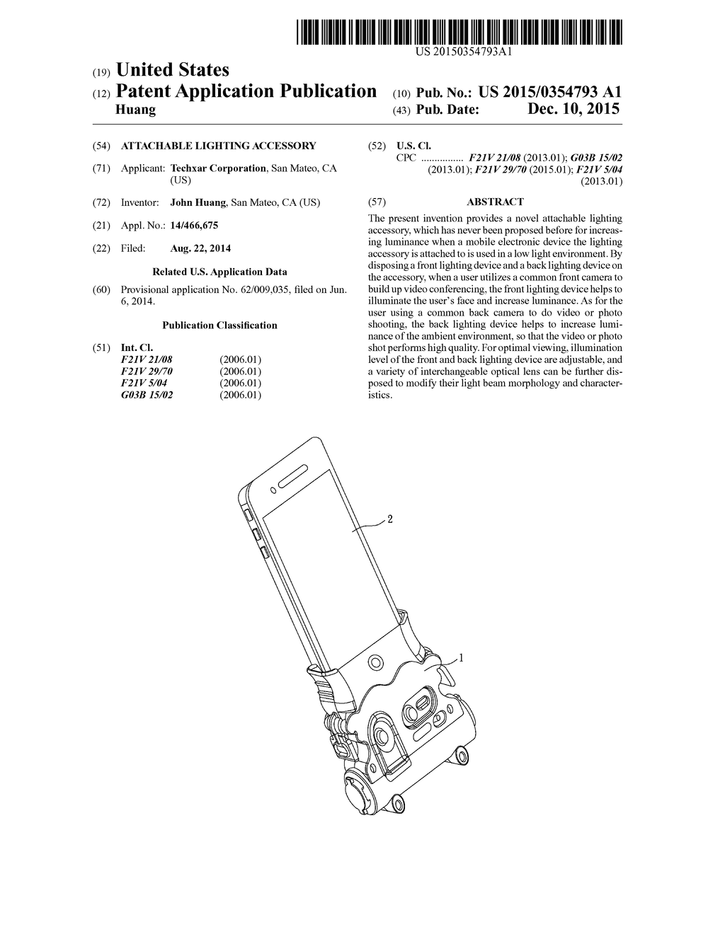 Attachable Lighting Accessory - diagram, schematic, and image 01