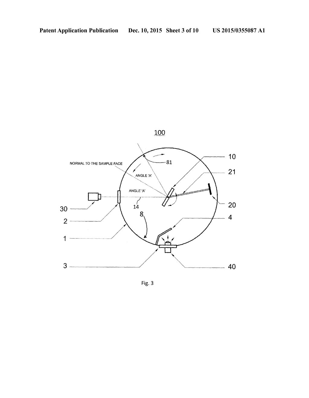 INTEGRATING SPHERE TYPE DEVICE WITH SPECULAR CONTROL - diagram, schematic, and image 04