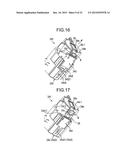 TONER CONTAINER AND IMAGE FORMING APPARATUS WITH A MECHANISM TO SECURE THE     TONER CONTAINER diagram and image