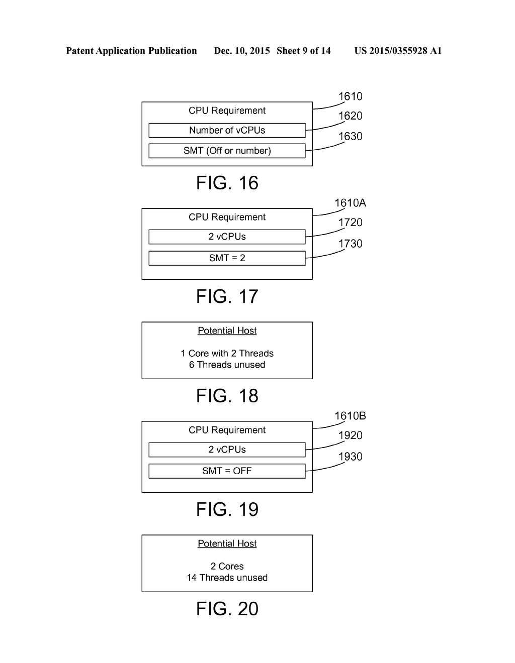 PLACEMENT OF VIRTUAL CPUS USING A HARDWARE MULTITHREADING PARAMETER - diagram, schematic, and image 10