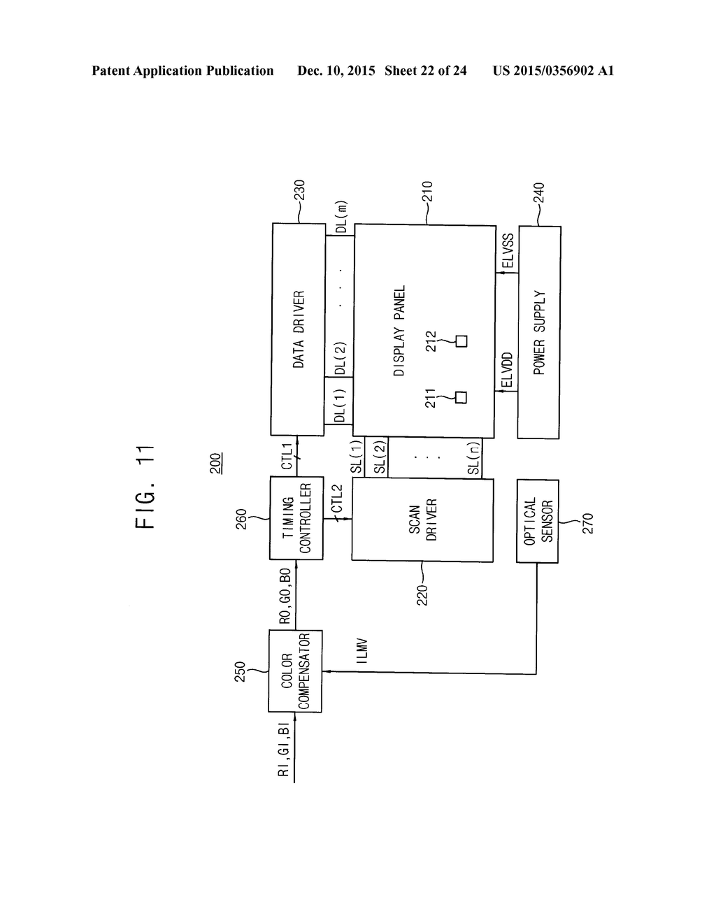 METHOD OF COMPENSATING COLOR OF TRANSPARENT DISPLAY DEVICE - diagram, schematic, and image 23