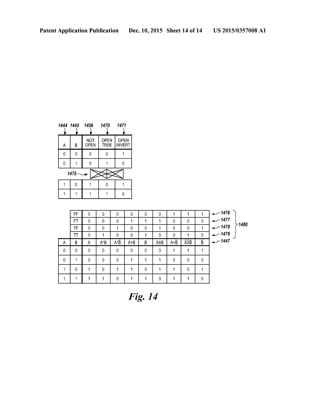 APPARATUSES AND METHODS FOR PERFORMING LOGICAL OPERATIONS USING SENSING     CIRCUITRY - diagram, schematic, and image 15