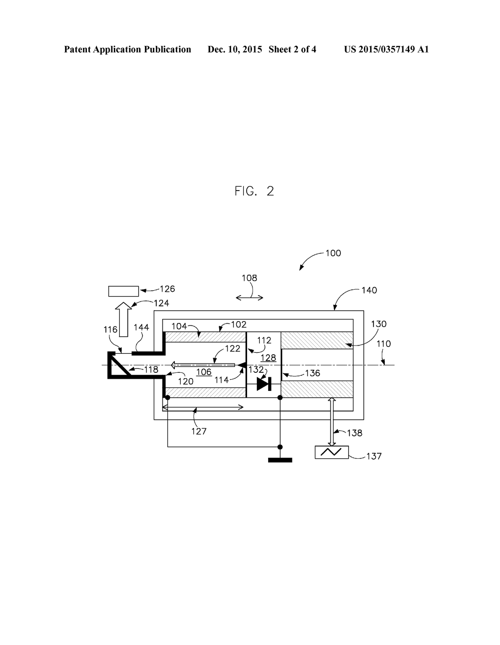 METHOD AND SYSTEM FOR A PIEZOELECTRIC HIGH VOLTAGE X-RAY SOURCE - diagram, schematic, and image 03