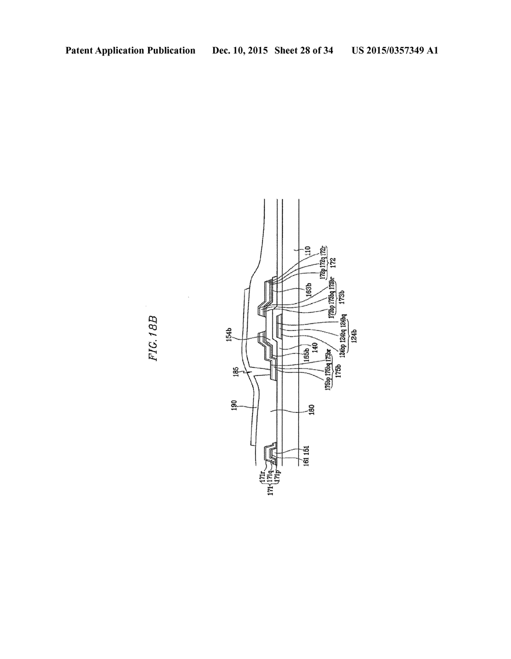 THIN FILM TRANSISTOR ARRAY PANEL INCLUDING LAYERED LINE STRUCTURE AND     METHOD FOR MANUFACTURING THE SAME - diagram, schematic, and image 29