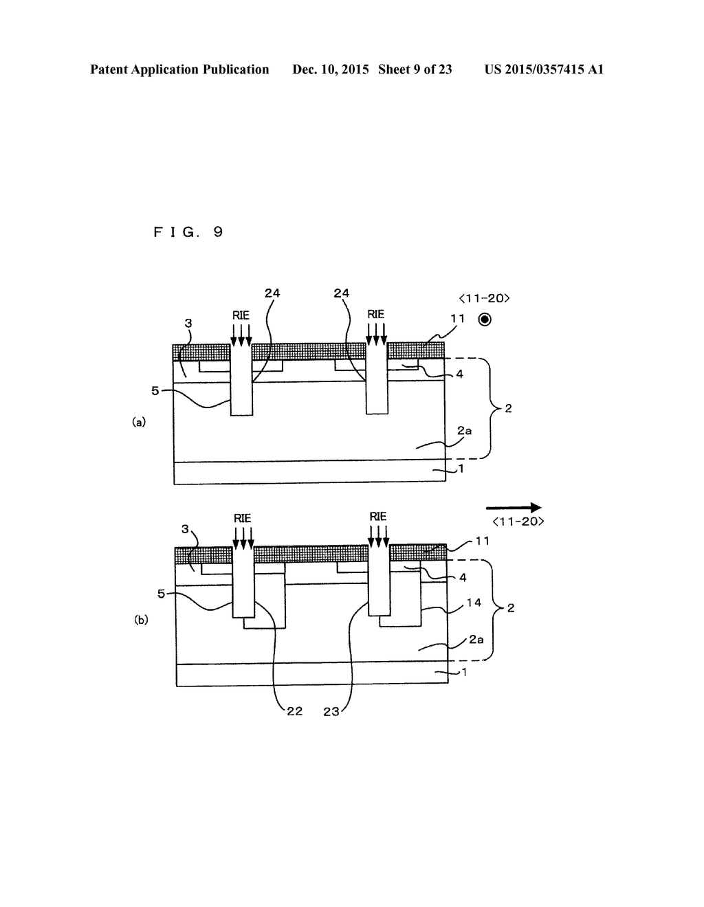 INSULATED GATE SILICON CARBIDE SEMICONDUCTOR DEVICE AND METHOD FOR     MANUFACTURING SAME - diagram, schematic, and image 10