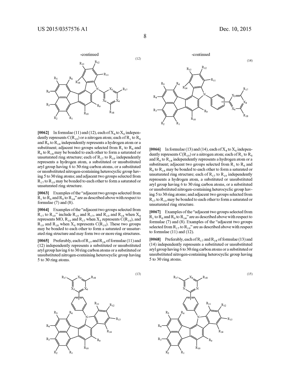 CONDENSED FLUORANTHENE COMPOUND, ORGANIC ELECTROLUMINESCENCE ELEMENT     MATERIAL INCLUDING SAME, ORGANIC ELECTROLUMINESCENCE ELEMENT USING SAME,     AND ELECTRONIC DEVICE - diagram, schematic, and image 10