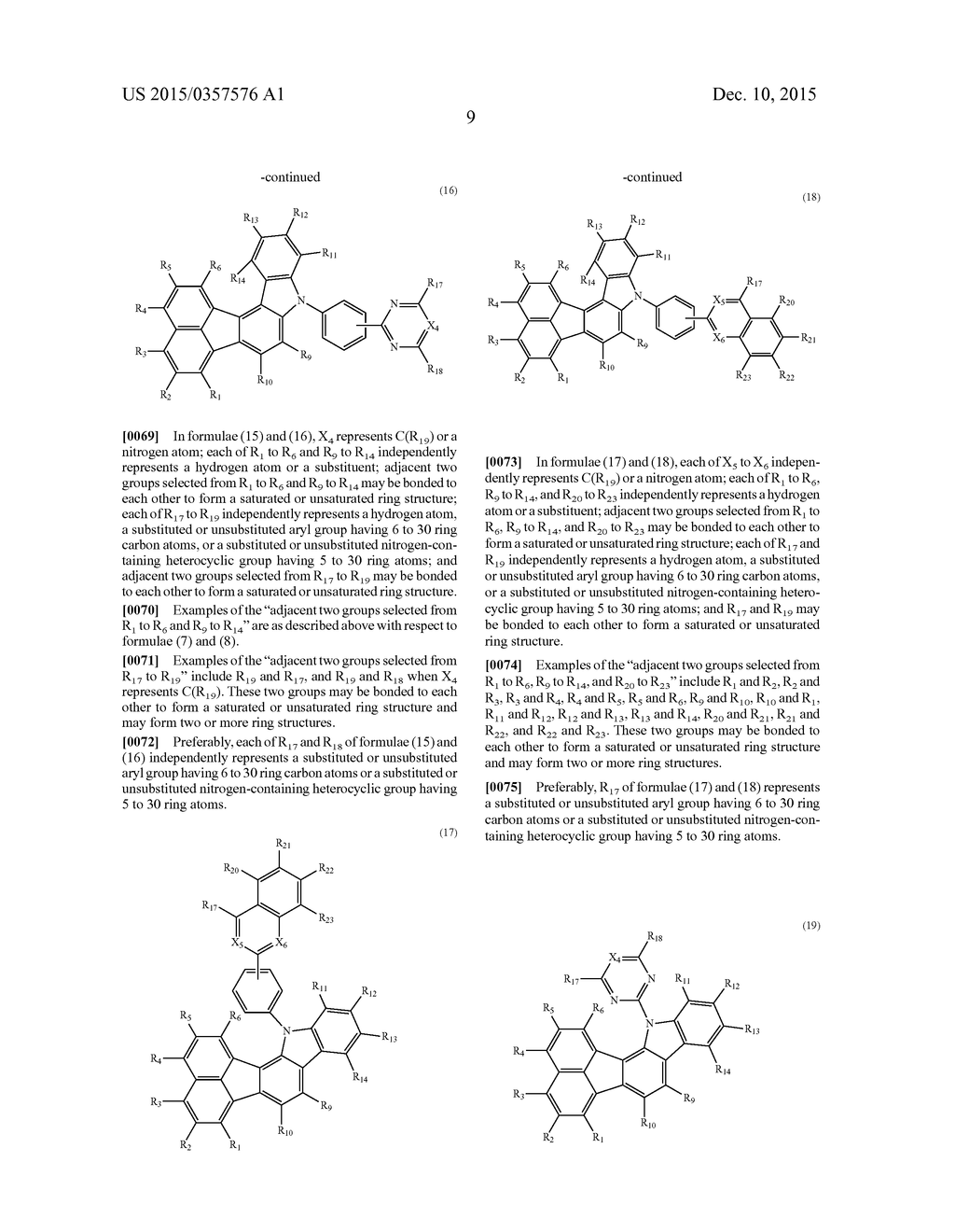 CONDENSED FLUORANTHENE COMPOUND, ORGANIC ELECTROLUMINESCENCE ELEMENT     MATERIAL INCLUDING SAME, ORGANIC ELECTROLUMINESCENCE ELEMENT USING SAME,     AND ELECTRONIC DEVICE - diagram, schematic, and image 11