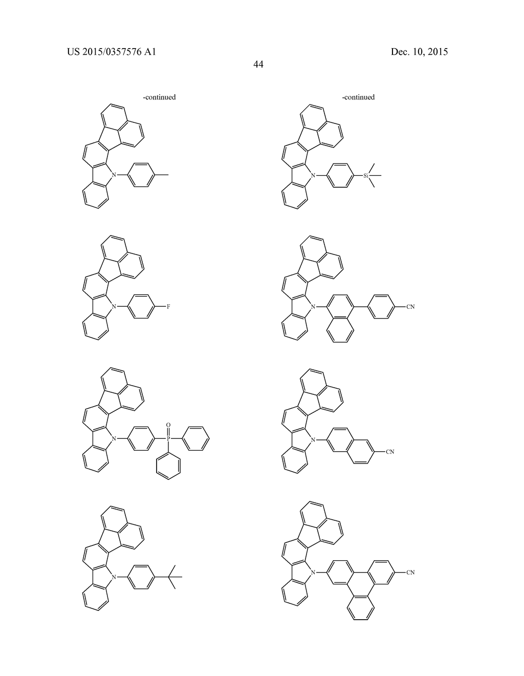CONDENSED FLUORANTHENE COMPOUND, ORGANIC ELECTROLUMINESCENCE ELEMENT     MATERIAL INCLUDING SAME, ORGANIC ELECTROLUMINESCENCE ELEMENT USING SAME,     AND ELECTRONIC DEVICE - diagram, schematic, and image 46