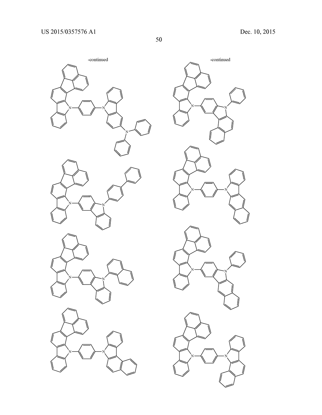 CONDENSED FLUORANTHENE COMPOUND, ORGANIC ELECTROLUMINESCENCE ELEMENT     MATERIAL INCLUDING SAME, ORGANIC ELECTROLUMINESCENCE ELEMENT USING SAME,     AND ELECTRONIC DEVICE - diagram, schematic, and image 52