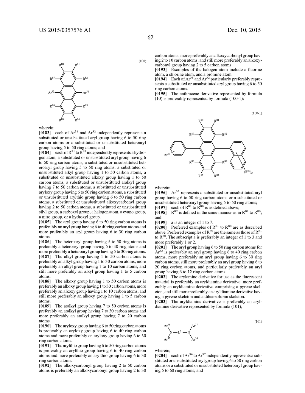 CONDENSED FLUORANTHENE COMPOUND, ORGANIC ELECTROLUMINESCENCE ELEMENT     MATERIAL INCLUDING SAME, ORGANIC ELECTROLUMINESCENCE ELEMENT USING SAME,     AND ELECTRONIC DEVICE - diagram, schematic, and image 64