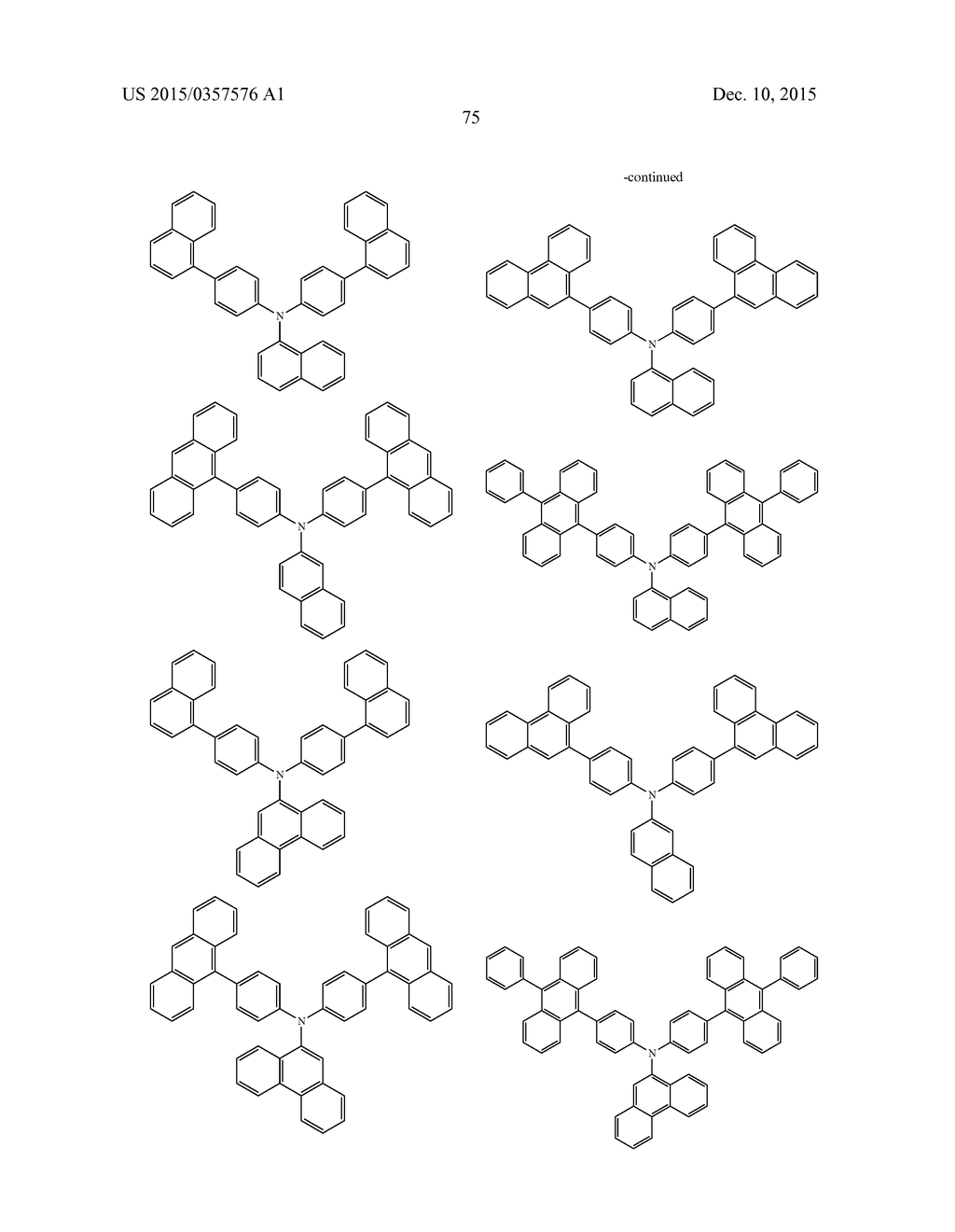 CONDENSED FLUORANTHENE COMPOUND, ORGANIC ELECTROLUMINESCENCE ELEMENT     MATERIAL INCLUDING SAME, ORGANIC ELECTROLUMINESCENCE ELEMENT USING SAME,     AND ELECTRONIC DEVICE - diagram, schematic, and image 77