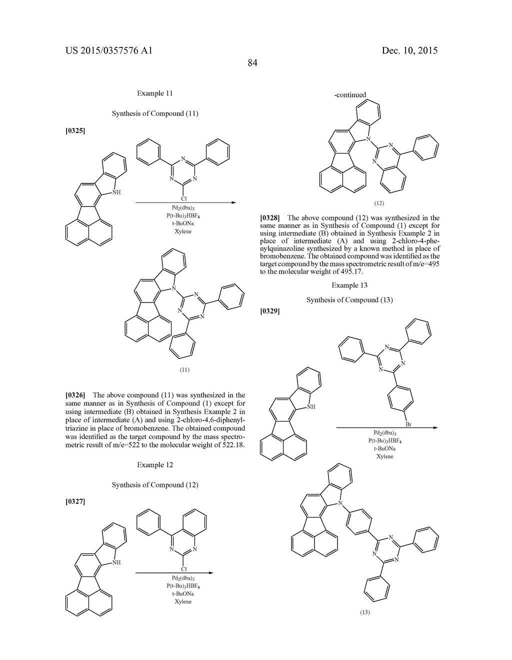 CONDENSED FLUORANTHENE COMPOUND, ORGANIC ELECTROLUMINESCENCE ELEMENT     MATERIAL INCLUDING SAME, ORGANIC ELECTROLUMINESCENCE ELEMENT USING SAME,     AND ELECTRONIC DEVICE - diagram, schematic, and image 86