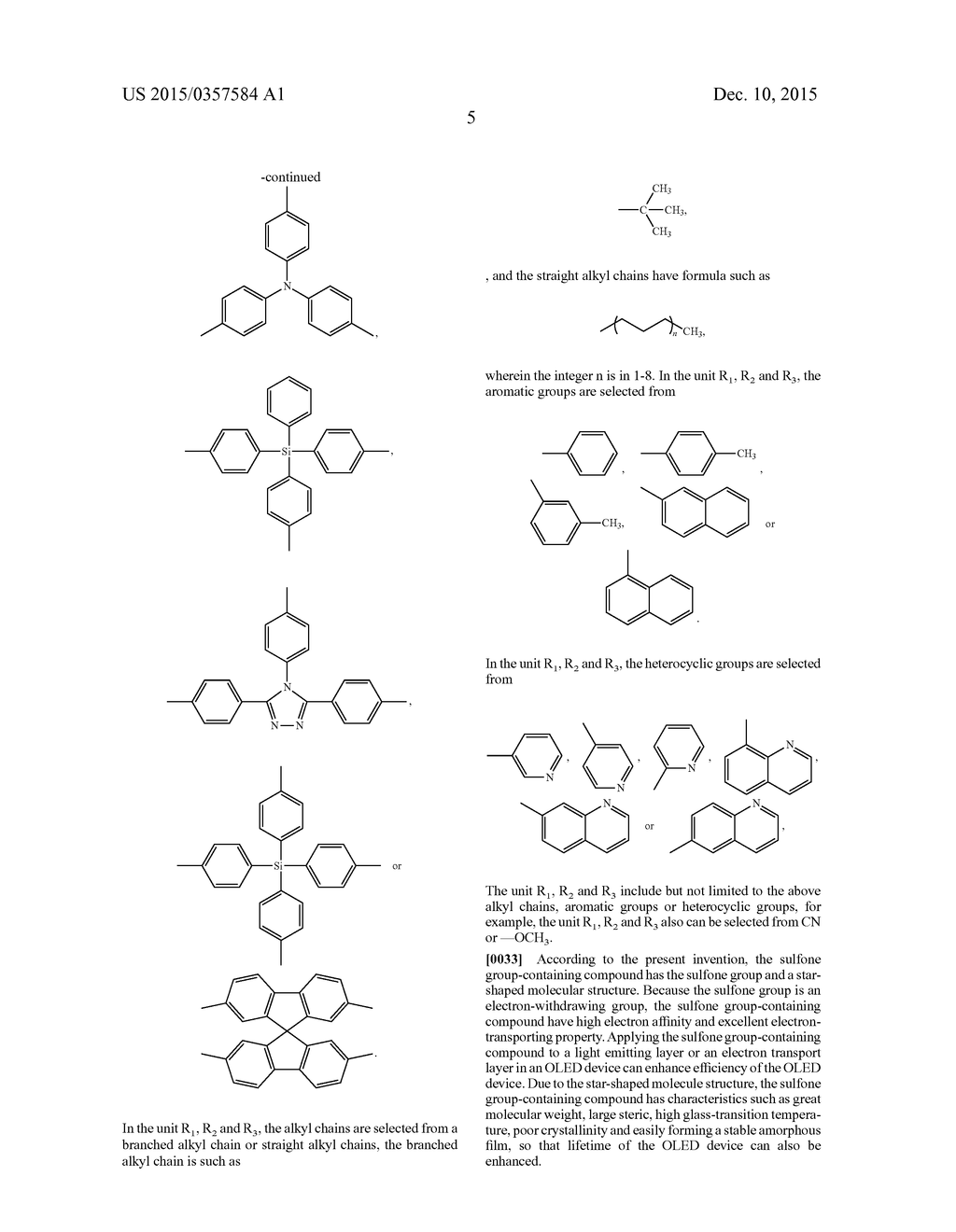 A Sulfone Group-Containing Compound, An Organic Light Emitting Diode     (OLED) Device Using The Same, and A Method of Fabricating the OLED Device - diagram, schematic, and image 12