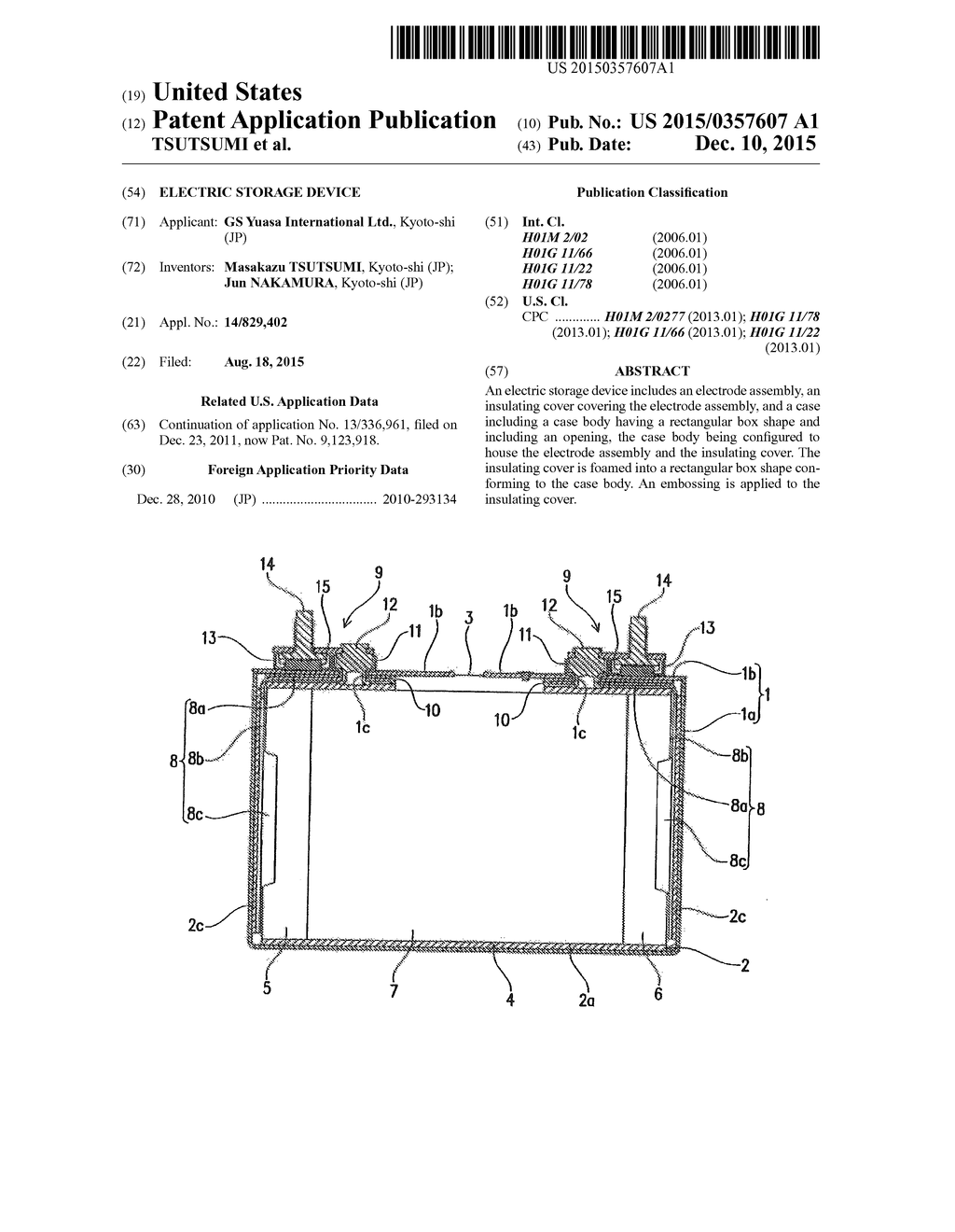 ELECTRIC STORAGE DEVICE - diagram, schematic, and image 01