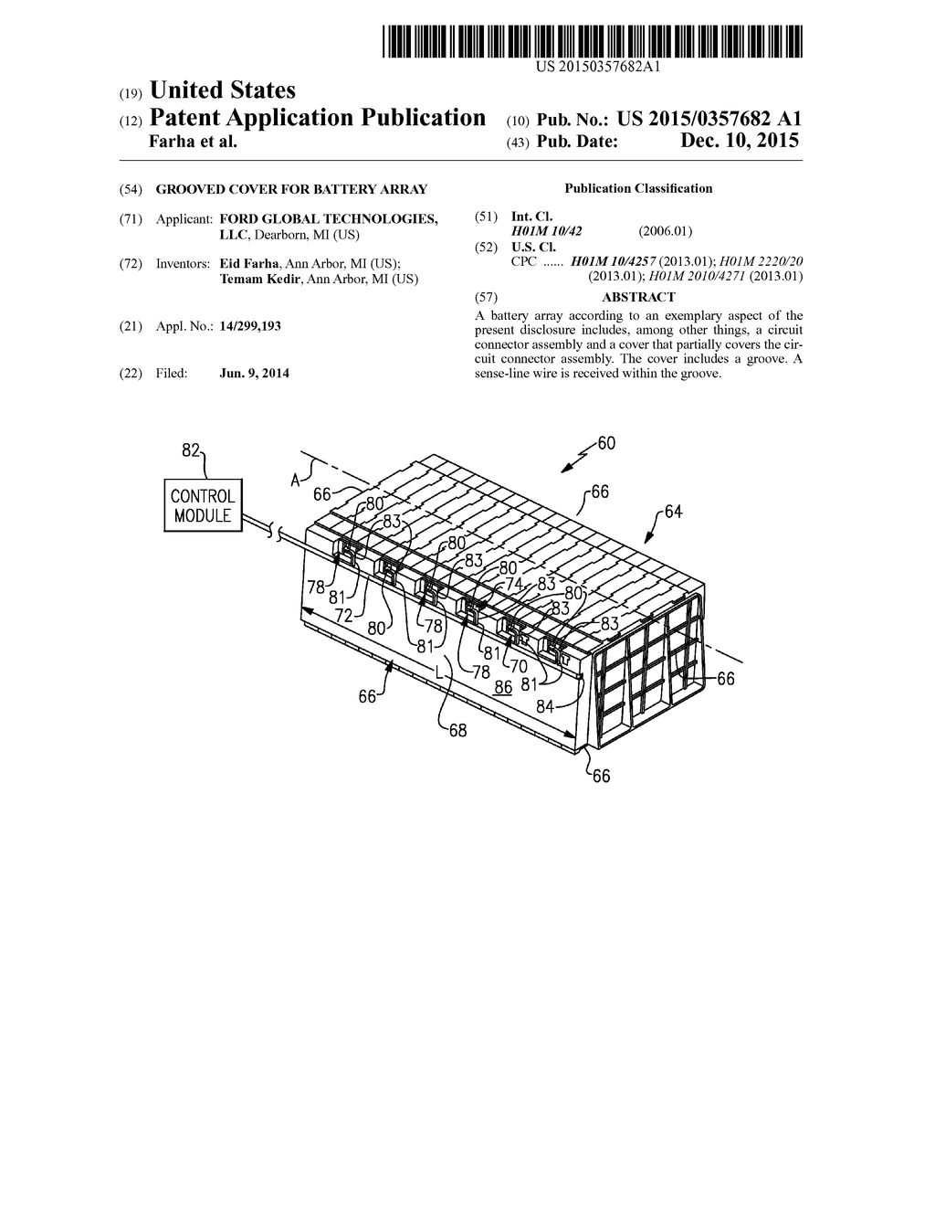 GROOVED COVER FOR BATTERY ARRAY - diagram, schematic, and image 01