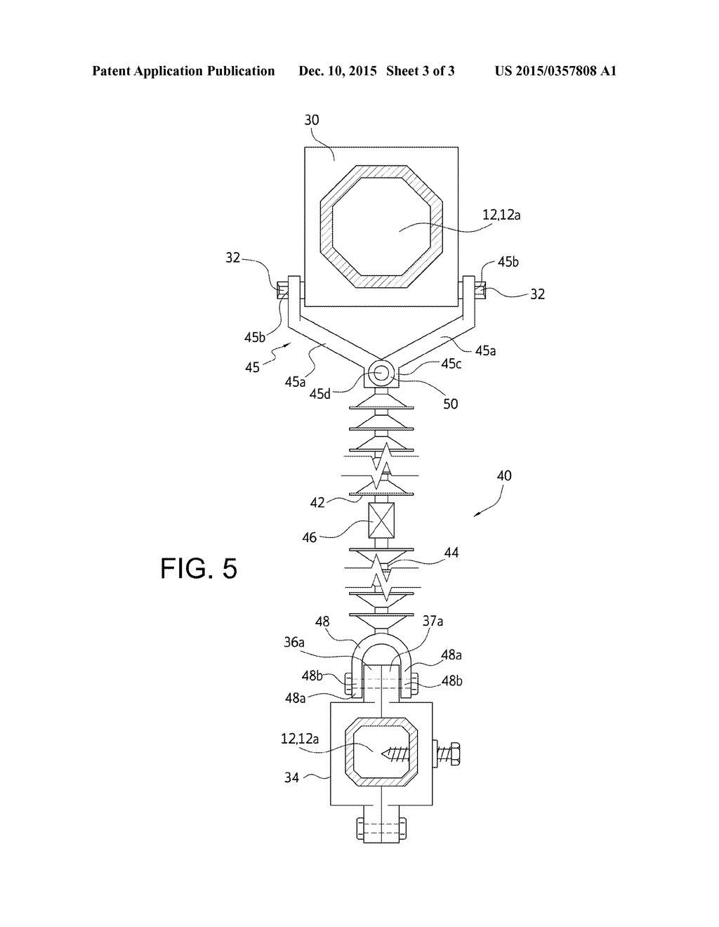 METHOD AND APPARATUS FOR REDUCING WIND INDUCED VIBRATION DAMAGE TO     ELECTRICAL POWER LINE TOWERS - diagram, schematic, and image 04