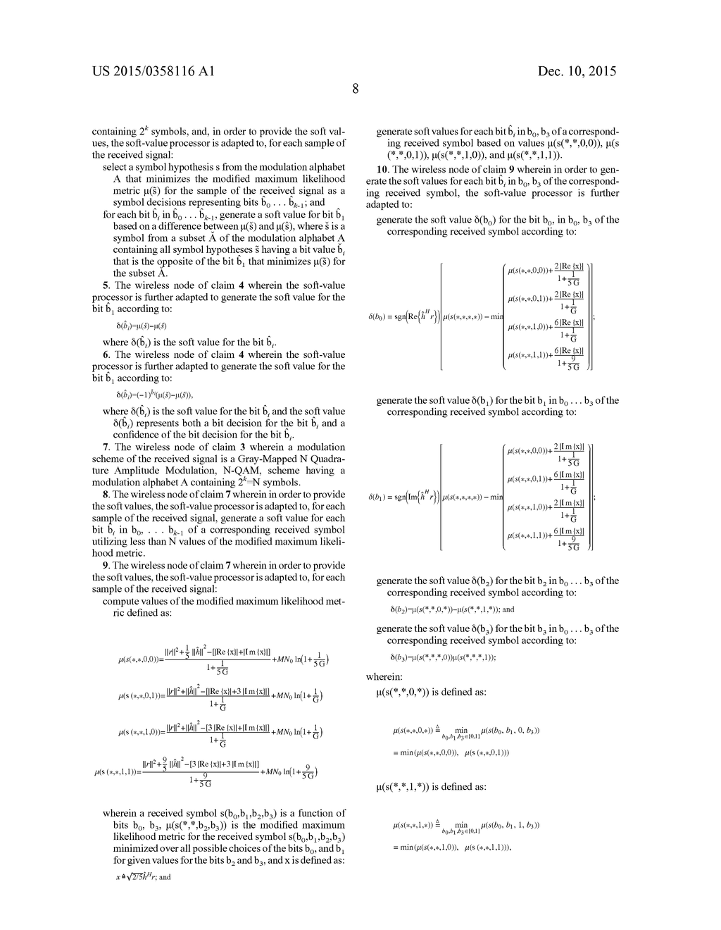 COHERENT RECEPTION WITH NOISY CHANNEL STATE INFORMATION - diagram, schematic, and image 18