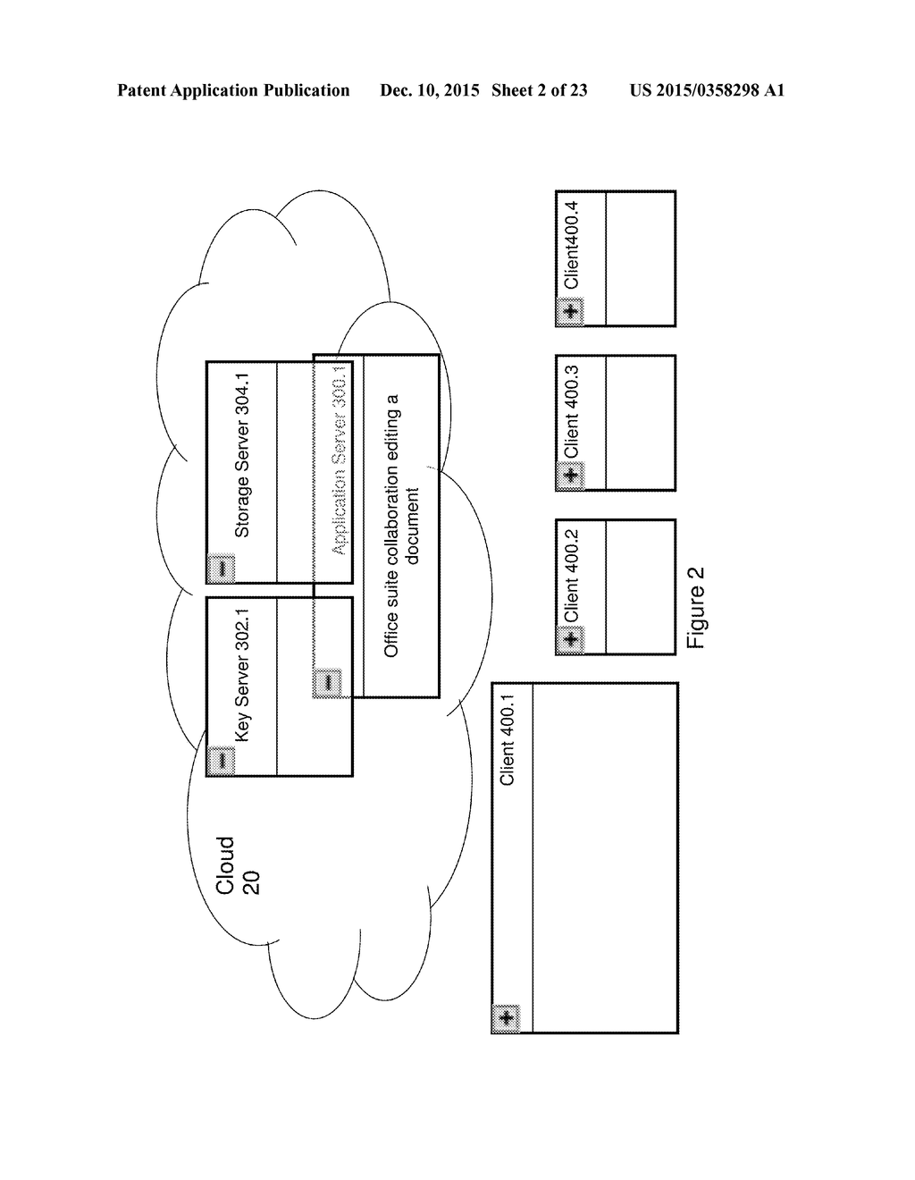 SECURE SHARING AND COLLABORATIVE EDITING OF DOCUMENTS IN CLOUD BASED     APPLICATIONS - diagram, schematic, and image 03