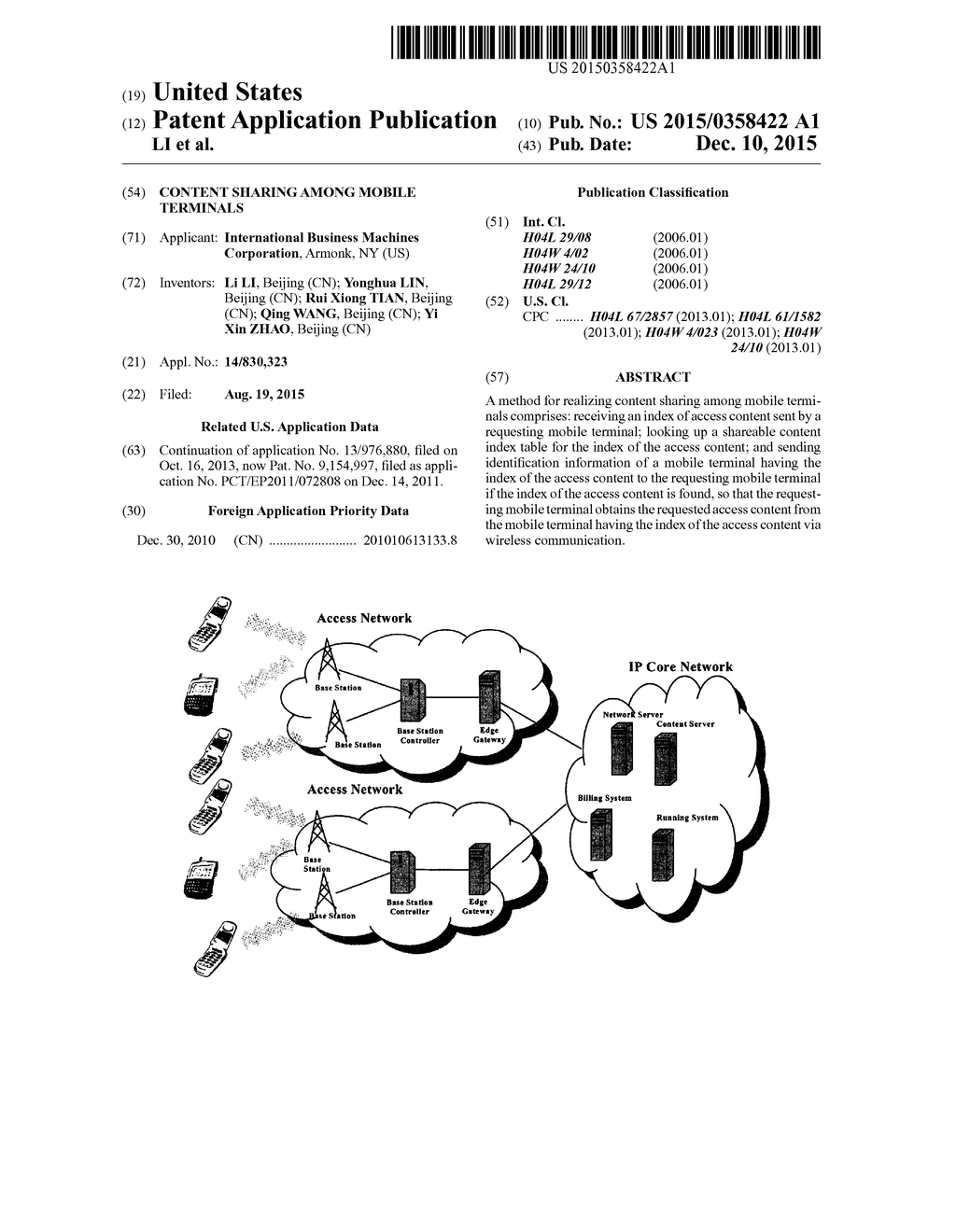 CONTENT SHARING AMONG MOBILE TERMINALS - diagram, schematic, and image 01