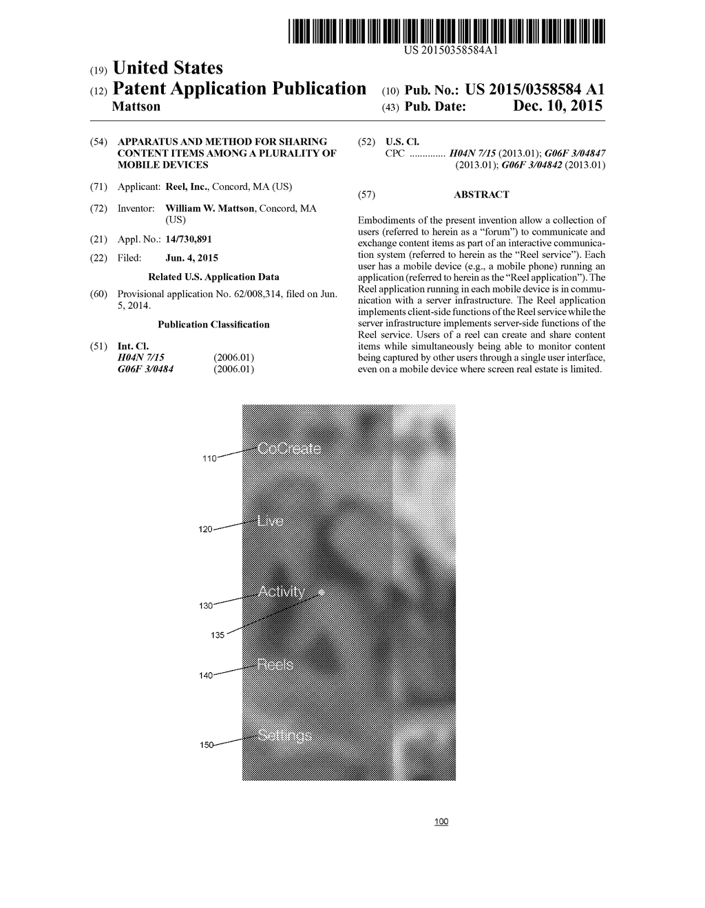 Apparatus and Method for Sharing Content Items among a Plurality of Mobile     Devices - diagram, schematic, and image 01