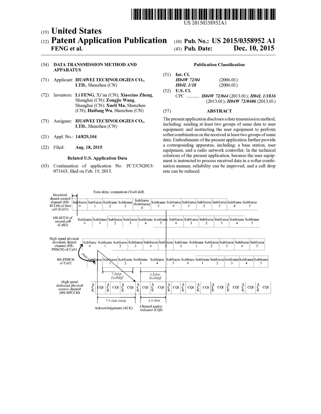 DATA TRANSMISSION METHOD AND APPARATUS - diagram, schematic, and image 01