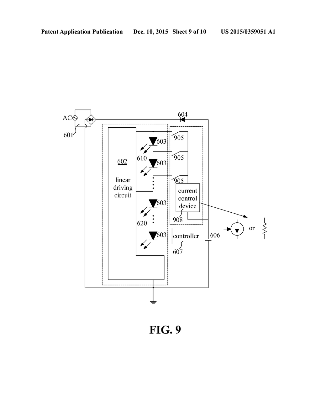 LOW FLICKER LED DRIVING CIRCUIT WITH HIGH POWER FACTOR - diagram, schematic, and image 10