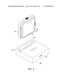 ELECTRONIC DEVICE ASSEMBLY AND DOCK THEREOF diagram and image