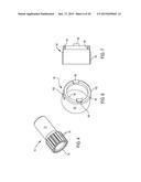 ACETABULAR CUP REMOVER WITH INDEXING ASSEMBLY FOR ROTATING THE REMOVAL     BLADE AROUND THE CUP diagram and image