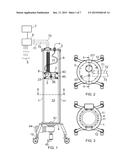 CHROMATOGRAPHY SYSTEM WITH TILT-PREVENTION STRUCTURE AND ASSOCIATED     PROCESS diagram and image