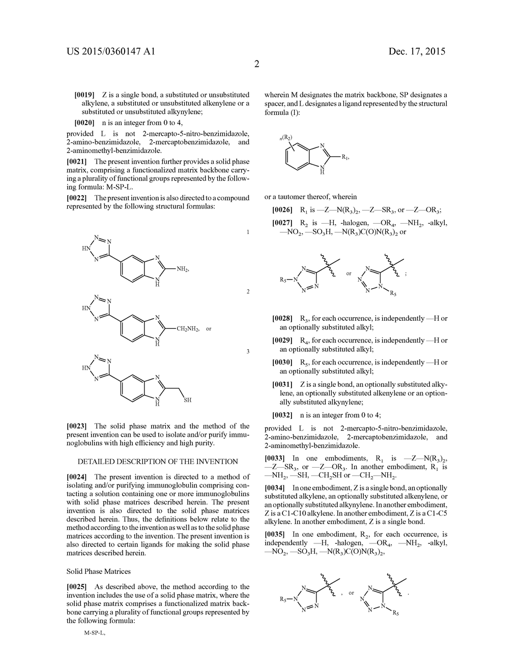 Benzimidazole Compounds And Their Use As Chromatographic Ligands - diagram, schematic, and image 03