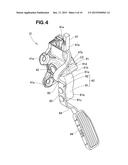 VEHICLE ACCELERATOR PEDAL APPARATUS diagram and image