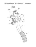 VEHICLE ACCELERATOR PEDAL APPARATUS diagram and image