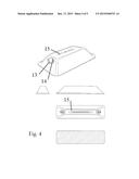 Paddle retainer for stand-up paddleboards. diagram and image