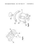 DEVICE FOR RETAINING A TANK IN AN AIRCRAFT diagram and image