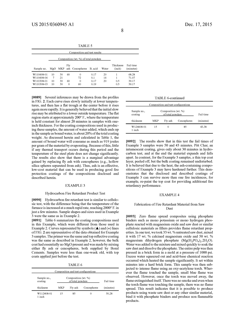 FIRE PROTECTION COMPOSITIONS, METHODS, AND ARTICLES - diagram, schematic, and image 11