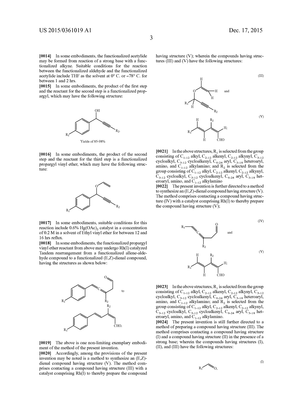 STERO CONTROLLED SYNTHESIS OF (E,Z)-DIENALS VIA TANDEM RH(I) CATALYZED     PROPARGYL CLAISEN REARRANGEMENT - diagram, schematic, and image 07