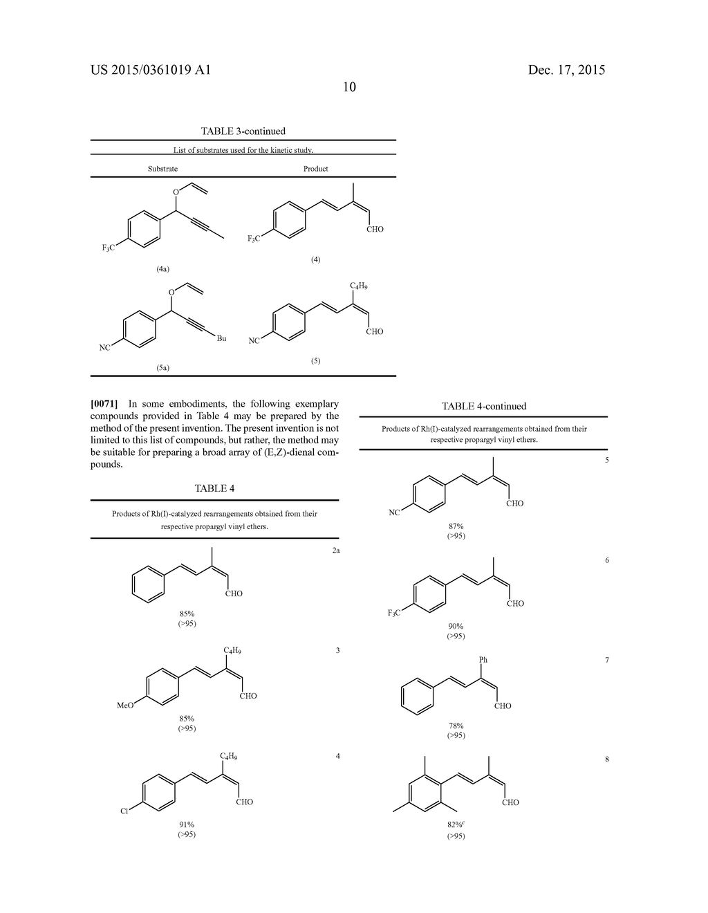 STERO CONTROLLED SYNTHESIS OF (E,Z)-DIENALS VIA TANDEM RH(I) CATALYZED     PROPARGYL CLAISEN REARRANGEMENT - diagram, schematic, and image 14