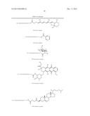 NOVEL LABELED CHEMICALLY REACTIVE AND BIOLOGICALLY ACTIVE COMJUGATES, AND     METHODS AND COMPOSITIONS THEREOF diagram and image