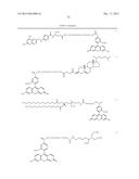 NOVEL LABELED CHEMICALLY REACTIVE AND BIOLOGICALLY ACTIVE COMJUGATES, AND     METHODS AND COMPOSITIONS THEREOF diagram and image